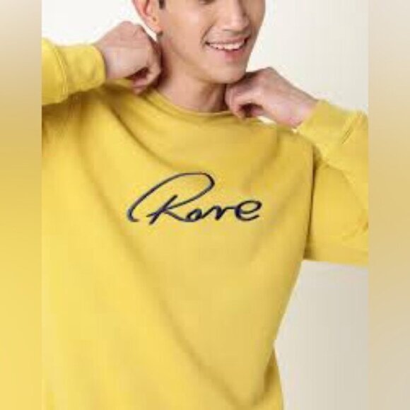 RARE RABBIT Crewneck ASHER Sweatshirt with Embroidered Logo - Picture 3 of 12